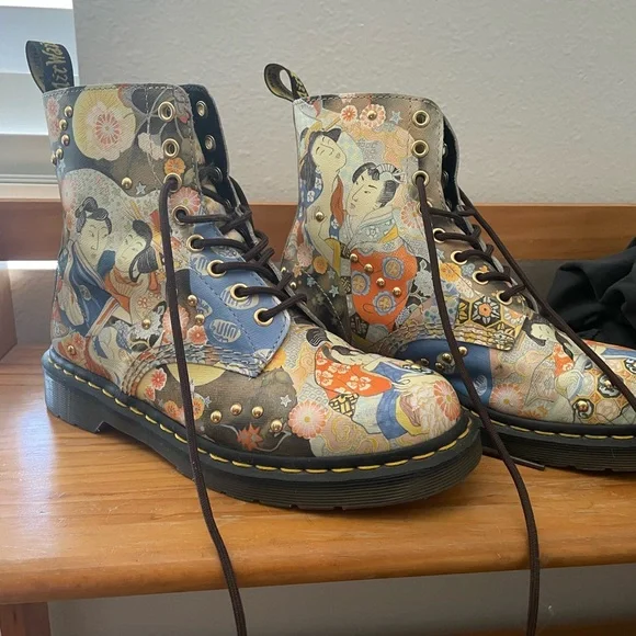 Dr. Martens 1460 Eastern Art Combat Boots - Picture 2 of 4